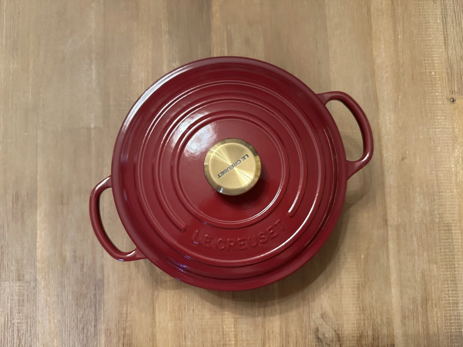 NEW Le Creuset 2.75 qt 24 cm Rhone Garnet Dutch Oven RETIRED COLOR!