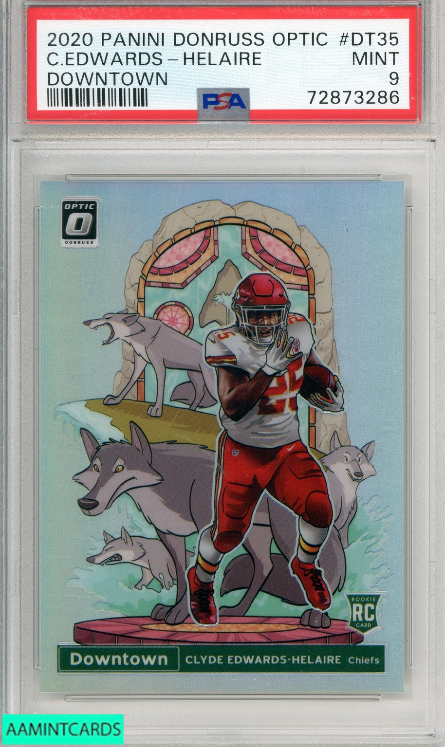 2020 PANINI DONRUSS OPTIC DOWNTOWN C EDWARDS-HELAIRE #DT35 PSA 9 MINT