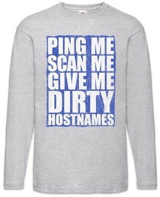 Ping Me Scan Me Langarm T-Shirt Internet Programmierer PC IT Informatiker