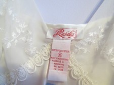 Vtg Rashella 2000 White Delicate Nightgown Feminine Original Tags Size XL