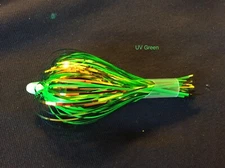 High Percentage Salmon Trolling Fly- UV on Black Series 4” Pack Of 3 Unrigged