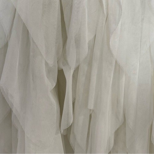 Nanette Lepore Girls Tulle Tweed Bow White Dress Size L Wedding Flower Girl - Picture 12 of 12