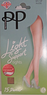 Pretty Polly kleine bis mittlere Größen leichte Unterstützung 15 Den Strumpfhose verschiedene Farben