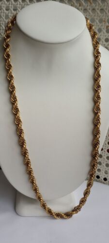 Vintage Monet Spiral Chain Multi Rolo Woven Link T