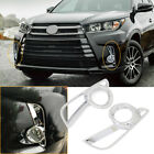 <!--F#f_0-->For Toyota Kluger/Highlander 2017 2018 2019 Chrome Trim - Front Fog Light Cover<!--F/-->