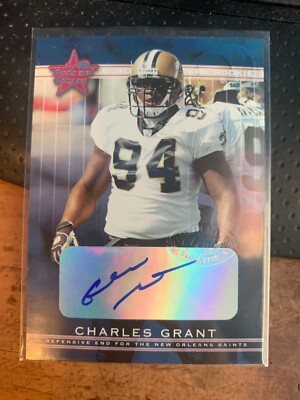 2002 Leaf Rookies and Stars Rookie Autographs #148 Charles Grant