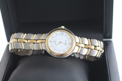 1980'S VINTAGE ZENITH ACROPOLIS WATCH W/BOX QUARTZ 597000333 35MM GENTS SO RARE