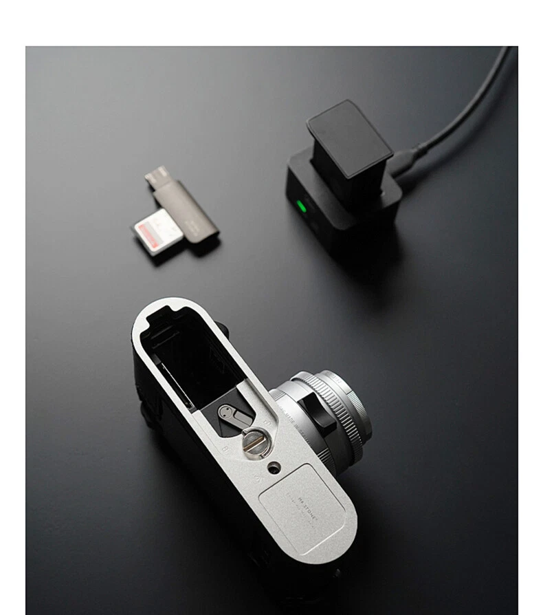 Retro Genuine Real Leather Camera Bag Protect Case Cover Base Grip For Leica M11 - Image 2 of 4