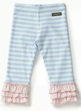 Matilda Jane Musing Away Leggings Girls Size 8 Pants Striped In Bag Pink Blue