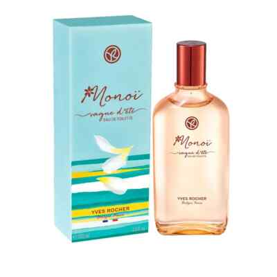 Yves Rocher Monoi Eau de Toilette Coconut Tiare Notes Summer Scent 3.3 oz.