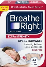 78 BREATHE RIGHT NASAL STRIPS EXTRA STRENGTH TAN ( 3 x 26 CT BOXES ) EXP 2027+