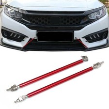 Universal Adjustable Front Bumper Lip Splitter Spoiler Strut Rod Tie Support Bar