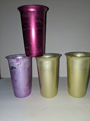 VINTAGE Qty (4) “Perfik” & (6) Zephyr Ware Aluminum Cups MCM VINTAGE Qty (4) “Perfik” & (6) Zephyr Ware Aluminum Cups MCM