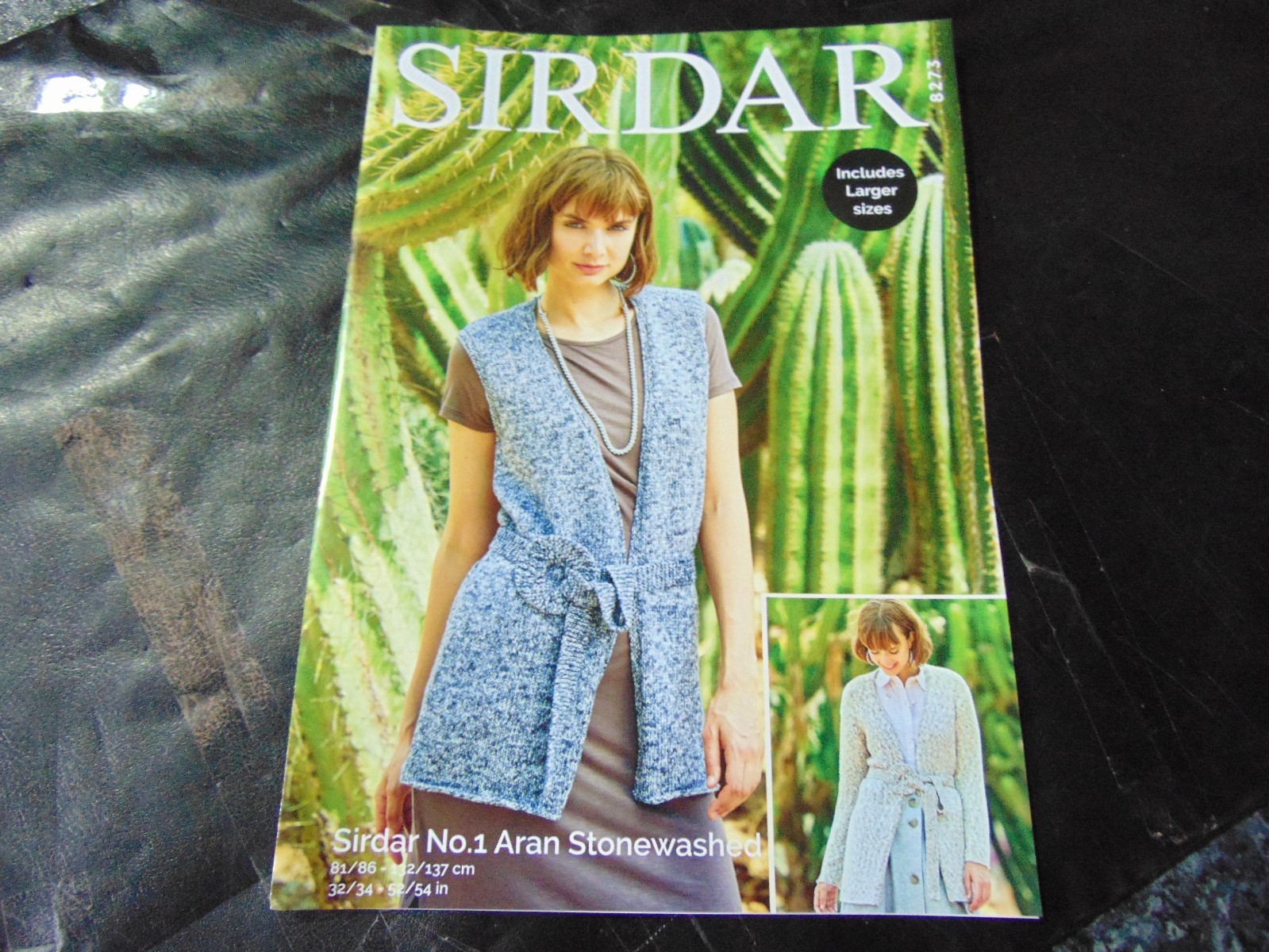 Sirdar Aran Knitting Pattern 8273 Sizes 32/34 - 52/54 in Cardigan and Waistcoat