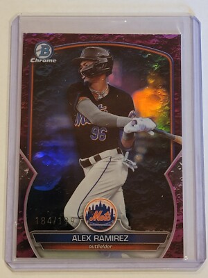 2023 BOWMAN CHROME ALEX RAMIREZ  DRAFT FUCHSIA LUNAR CRATER184/199