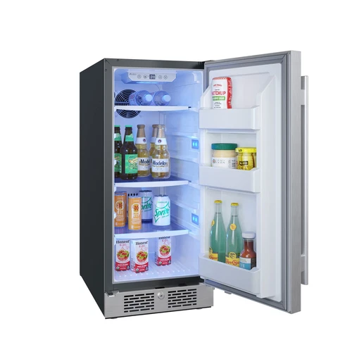 Avallon AFR152SSRH 15 Inch Wide 3.3 Cu. Ft. Compact Refrigerator with LED Lighti - Picture 5 of 9