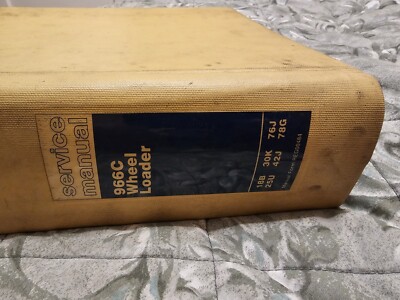 Caterpillar 966C Wheel Loader Service Manual 18B 30K 76J 25U 42J  78J - OEM