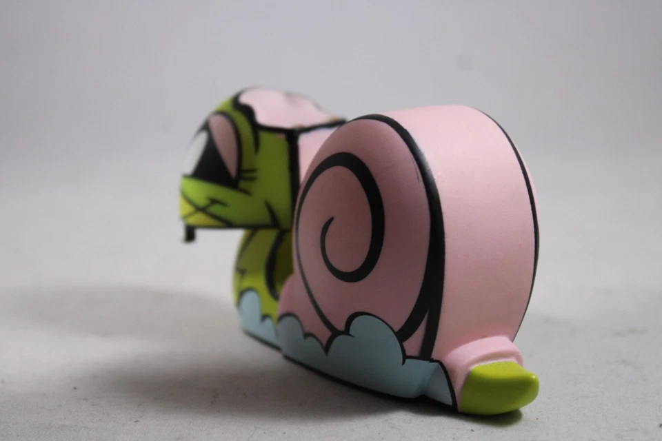 MISSING EARS - Joe Ledbetter Snail Bunny JLED Chaos Bunnies Minis 4" Art Toy - Image 4 of 4