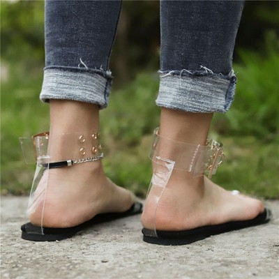 clear jelly slippers