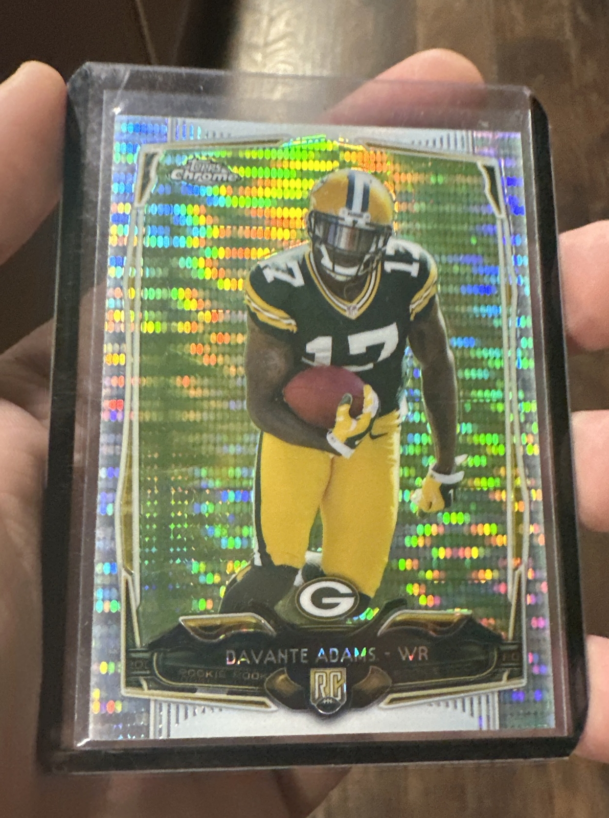 2014 Topps Chrome Davante Adams #114 Rookie Card Pulsar Refractor Packers SP