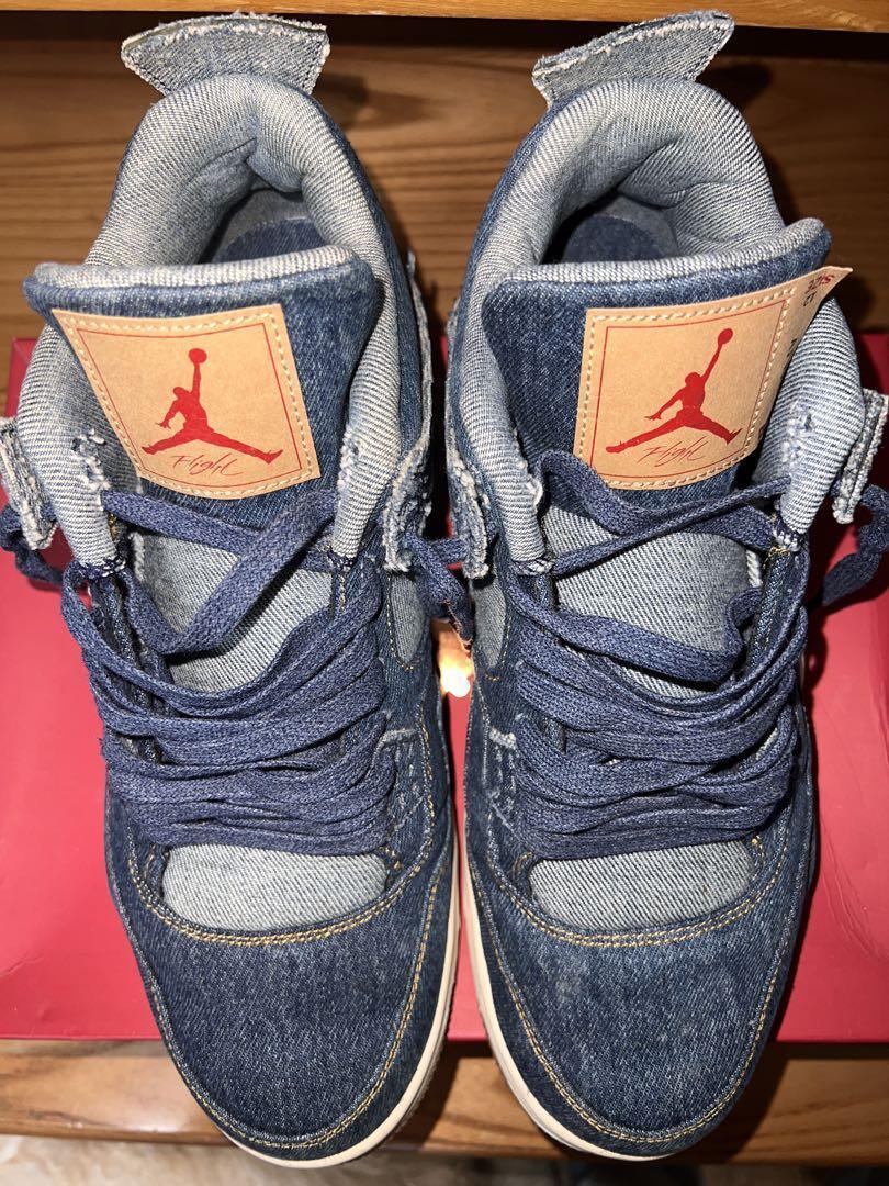 Nike Air Jordan 4 Retro Levi's Denim Blank Tag US… - image 3