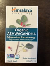 Himalaya Organic Ashwagandha Release Stress  & Boosts Energy 60 Tabs
