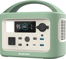 Portable Power Station, 300Wh Backup Lithium Battery,110V/300W Pure Sine Wave AC