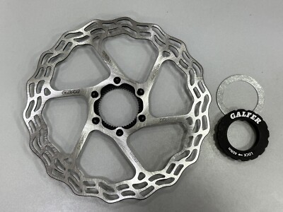 GALFER DB102WCL ディスクローター 160mm Galfer Wave Road Bike Disc Brake Rotor (Silver) (Centerlock