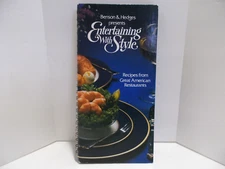 Recipes from Great American Restaurants '80Entertaining w Style Benson & Hedges