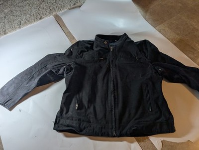 First MFG Co Heavy Hitter Motorcycle Jacket 20oz. Black Raw Canvas Size 3XL