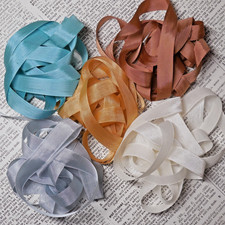 Vintage Seam Binding 10 Yd Bundle 5 Different Colors Sewing Trim Gift Wrap L10