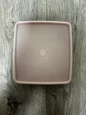 Vintage Tupperware Sandwich Keeper Square with  Lid Orange