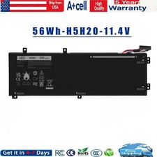56Wh H5H20 Battery For Dell Precision 5510 5520 5530 5540 XPS 15 9560 9550 9570