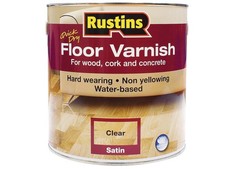Rustins AFCS1000 Quick Dry Floor Varnish Satin 1L