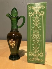 Avon BIRD OF PARADISE Foaming Bath Oil in Tall NILE GREEN URN FULL 5oz VTG
