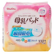 SaraRira Breast Pads, 132 Sheets, Mild Acidity, Disposable