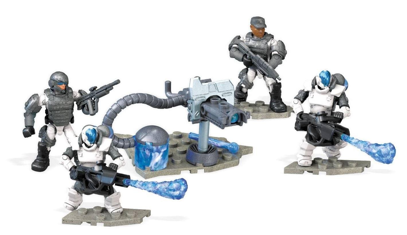 HALO Mega Construx UNSC Blizzard Squad Building Set with Spartan Figures