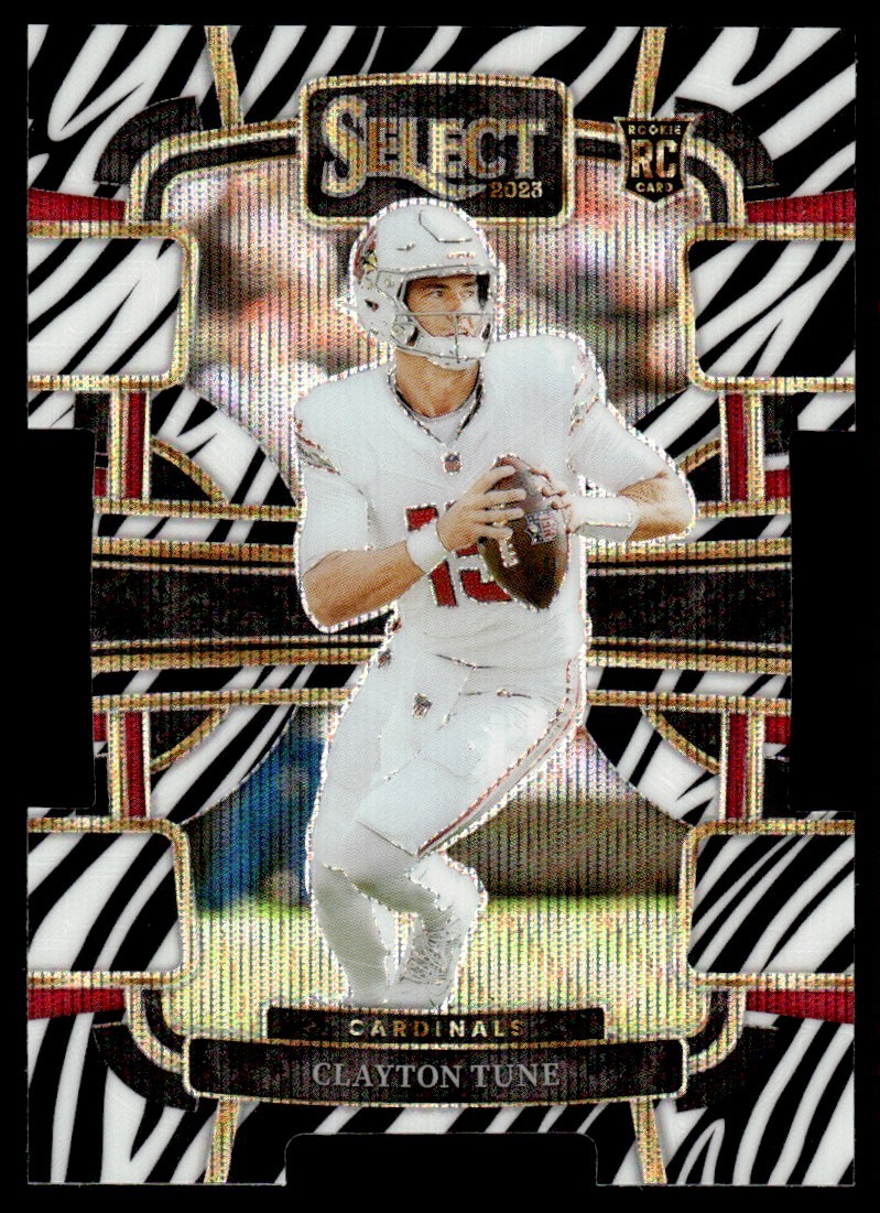 2023 Panini Select Zebra Clayton Tune RC Arizona Cardinals #2