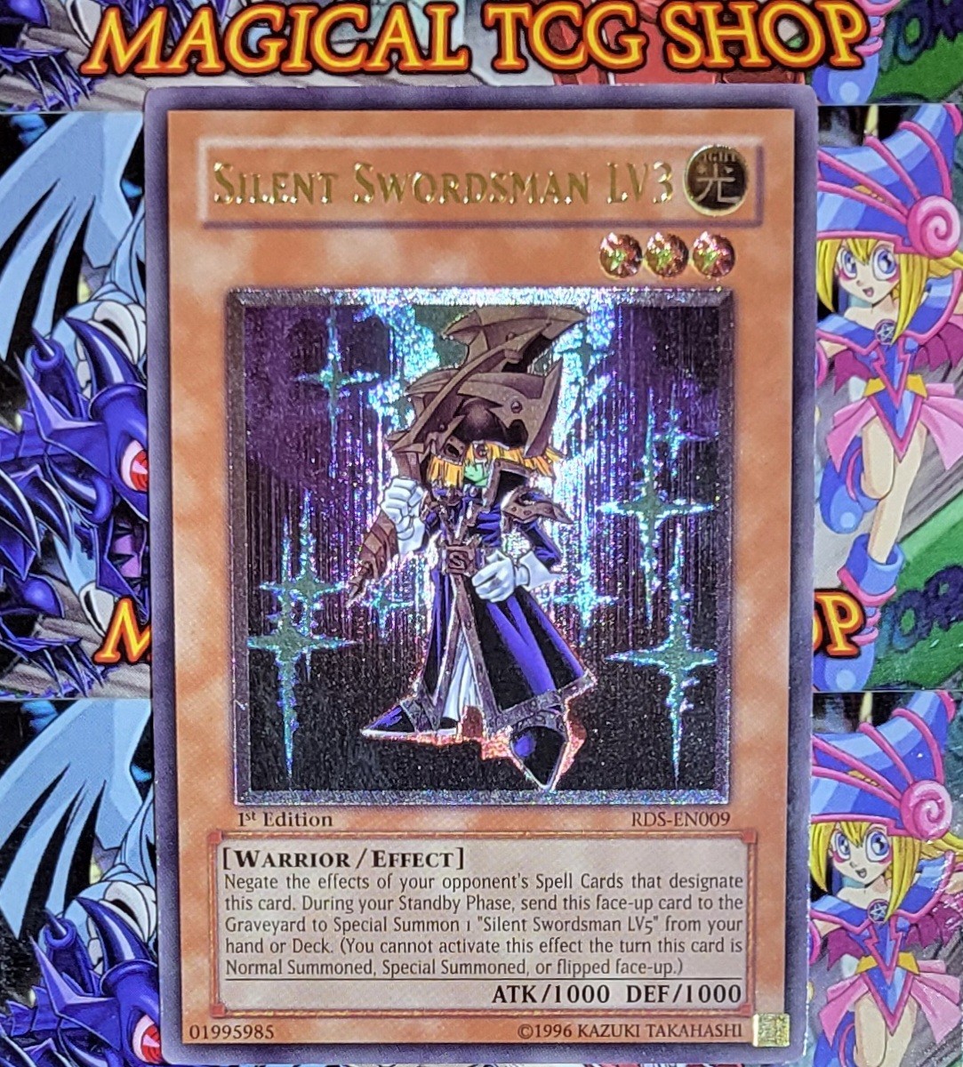 Yugioh Silent Swordsman LV3 RDS-EN009 1st Edition Ultimate Rare | eBay