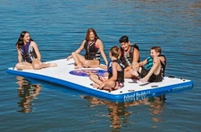 New Island Hopper Buddy 12 Foot Inflatable Swimming Water Platform