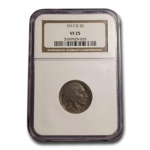 1917-D Buffalo Nickel VF-25 NGC