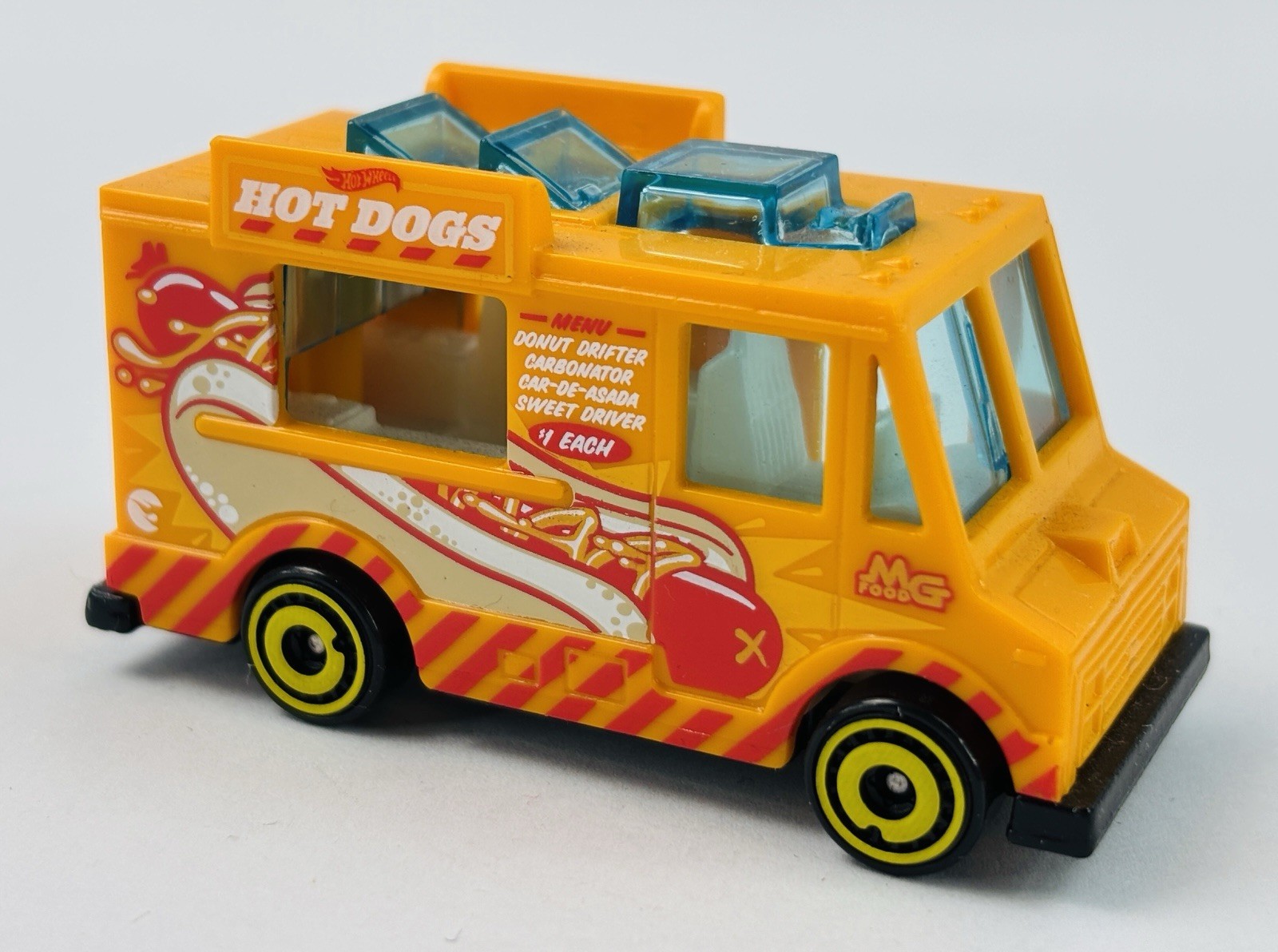 Hot Wheels 2022 Quick Bite Yellow TREASURE HUNT #37 Fast Foodie Loose NM