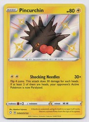 Pincurchin SV043/SV122 Shining Fates Shiny Holo Rare