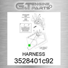 3528401C92 HARNESS fits INTERNATIONAL TRUCK (Surplus Open Box)