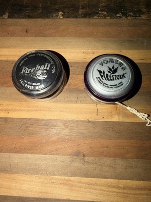Lot Of 2 VTG Yomega yo-yos: 1 Fireball & 1 Firestorm