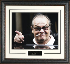 Jack Nicholson Framed Photo & Quote Display &ndash; 31x28 &ndash; Iconic Image &ndash; Unsigned