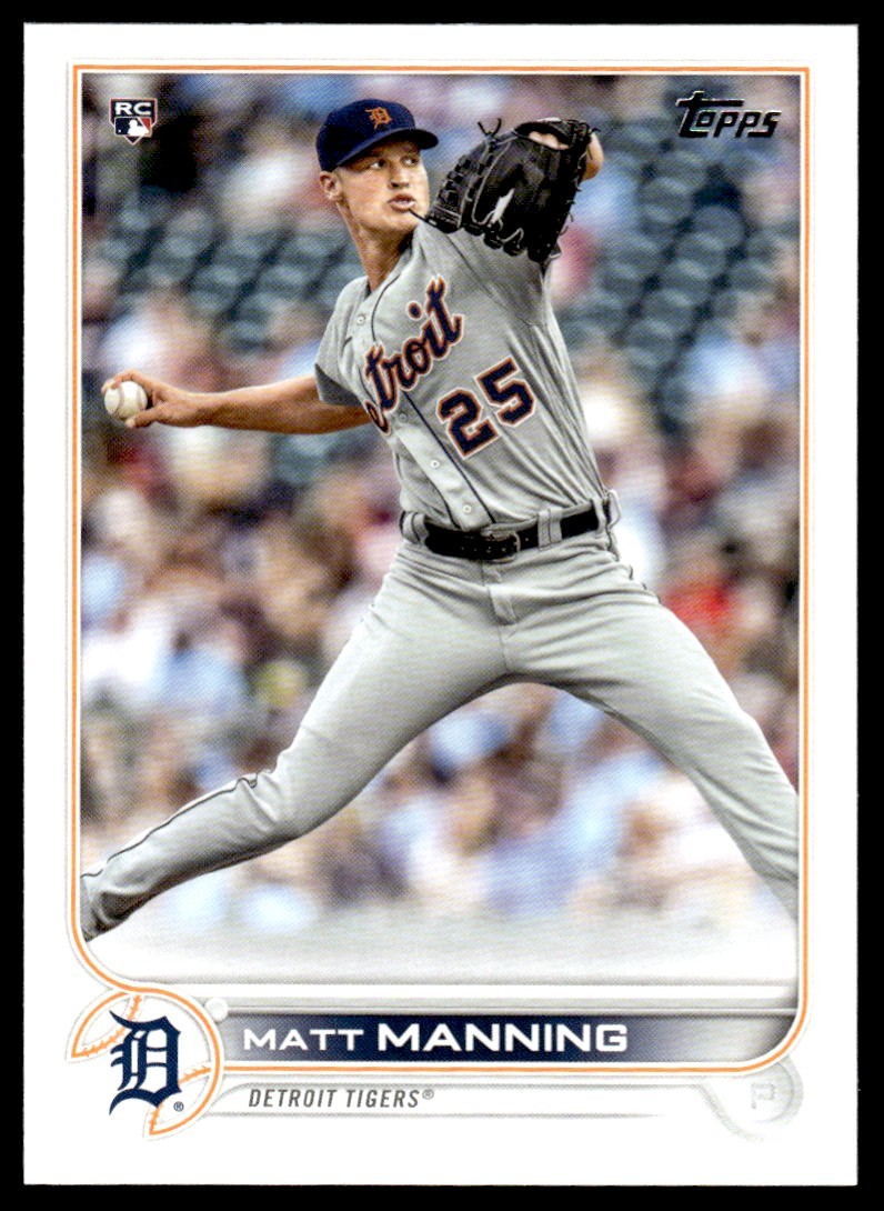 2022 Topps Matt Manning RC Detroit Tigers #31