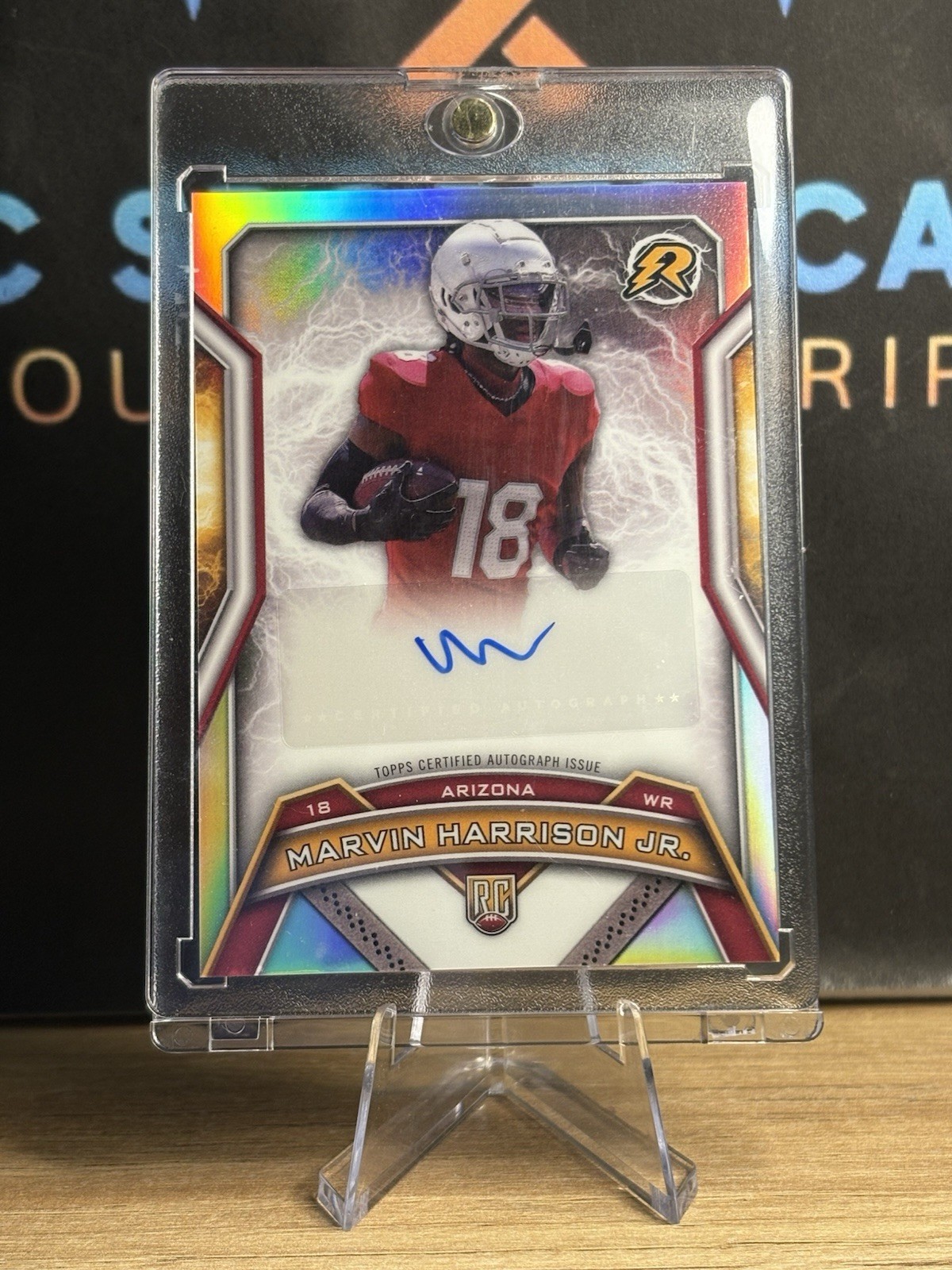 Marvin Harrison Jr 2024 Topps Resurgence Resurgence Rookie Signatures Cardinals!