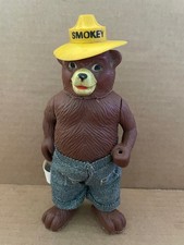 Vintage SMOKEY THE BEAR Dakin Co Plastic Doll US Wildfire Campaign 1970's