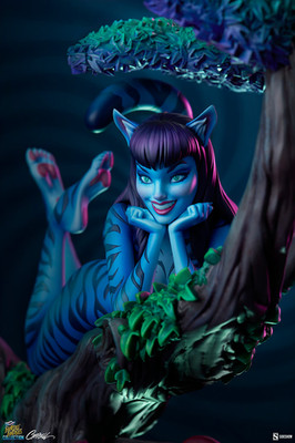 Lady Cheshire Cat statue Sideshow J. Scott Campbell Alice in Wonderland